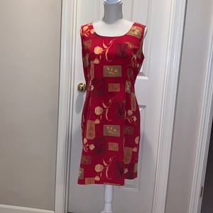 SAG HARBOR  Unique print Sleeveless Dress